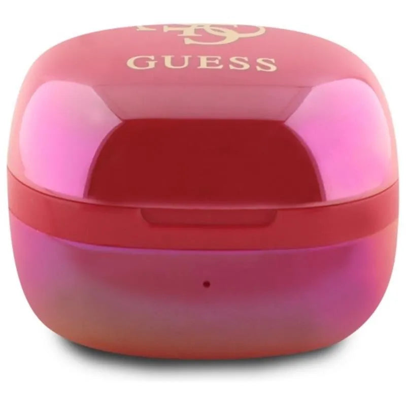 Guess 4G Printed Logo – Bluetooth TWS ausinės + įkrovimo dėklas (fuksijos spalvos)
