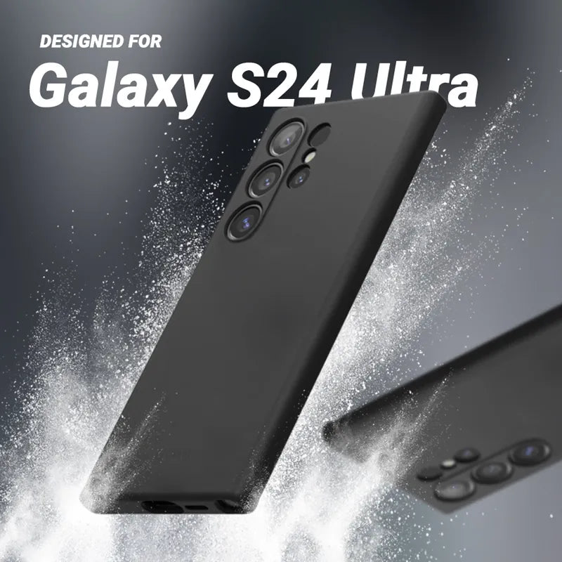 Crong Color Cover – dėklas Samsung Galaxy S24 Ultra (juodas)