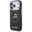 Karl Lagerfeld IML Glitter Karl & Choupette Heads Logo MagSafe – dėklas iPhone 17 Pro (juodas)