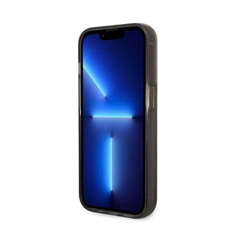 Karl Lagerfeld Liquid Glitter NFT Choupette Head – dėklas iPhone 14 Pro Max (juodas)