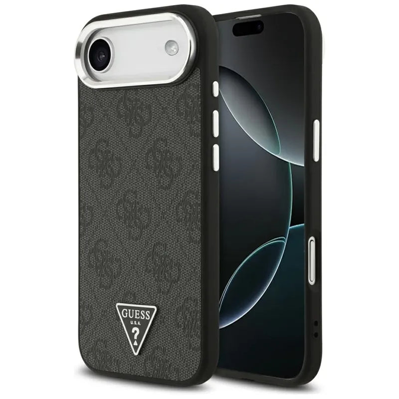 Guess 4G Triangle Logo MagSafe – dėklas iPhone Air (juodas)