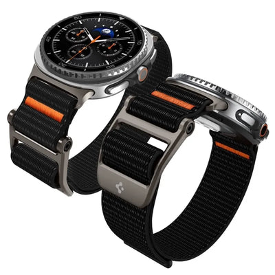Spigen DuraPro Flex – dirželis Samsung Galaxy Watch 8 / 8 Classic 40 / 44 / 46 mm (juodas)