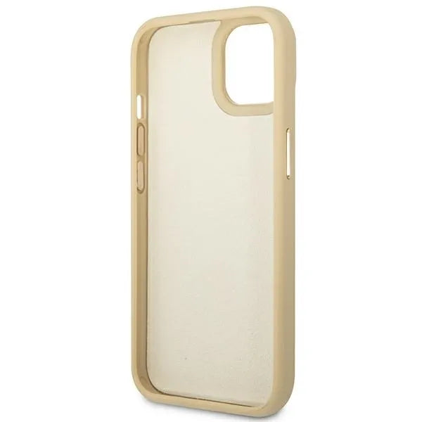 „Guess Croco Collection“ – dėklas „iPhone 14 Plus“ (auksinis)