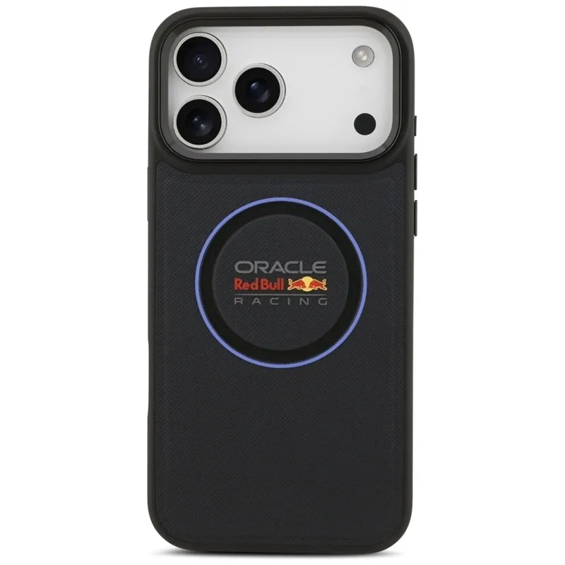 Red Bull Meshed Blue Ring & Metal Buttons MagSafe – iPhone 17 Pro Max dėklas (tamsiai mėlynas)