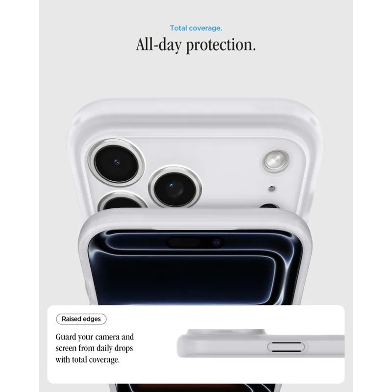 Spigen Ultra Hybrid Mag MagSafe – dėklas, skirtas iPhone 18 Pro Max / 17 Pro Max (Classic Silver)