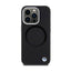 BMW Signature Liquid Silicone MagSafe dėklas, skirtas iPhone 15 Pro (juodas)