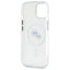 Karl Lagerfeld IML Metal Karl & Choupette Head MagSafe – dėklas iPhone 15 (baltas)