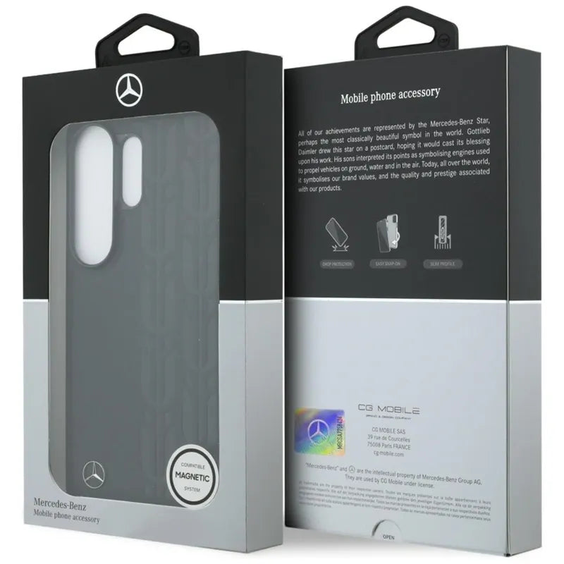 Mercedes Laurel Leaves MagSafe dėklas skirtas Samsung Galaxy S26 Ultra (juodas)