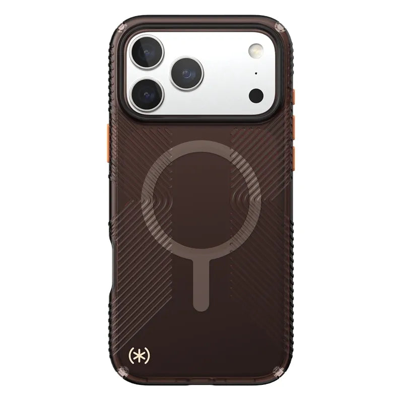 Speck Presidio Lux Grip MagSafe – Dėklas skirtas iPhone 17 Pro Max (Luxury Shade Matte / Oranžinė)