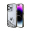 Karl Lagerfeld Liquid Glitter Choupette – iPhone 15 Pro dėklas (skaidrus)