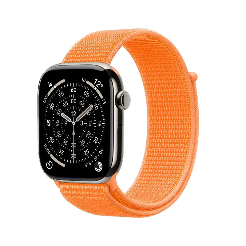 Crong Nylon – sportinis dirželis Apple Watch 38/40/41/42 mm (Tropical Orange)
