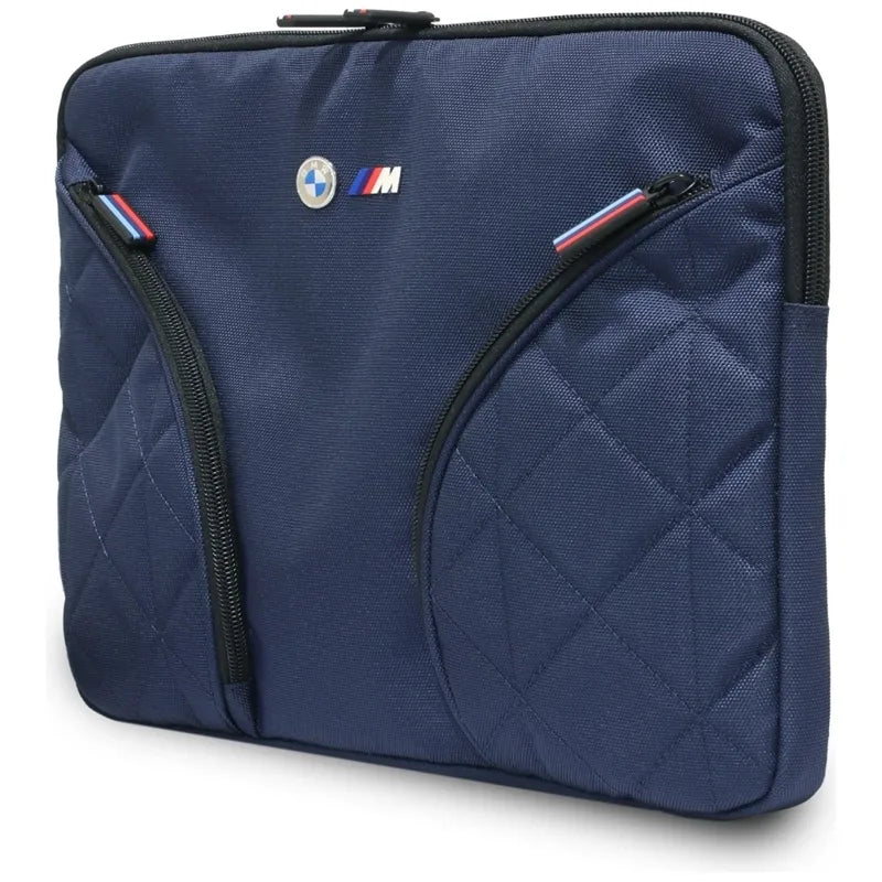 BMW Nylon Pockets & Metal Logo – 14“ nešiojamojo kompiuterio dėklas (tamsiai mėlynas)