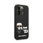 Karl Lagerfeld Liquid Silicone Karl & Choupette MagSafe – dėklas iPhone 14 Pro (juodas)
