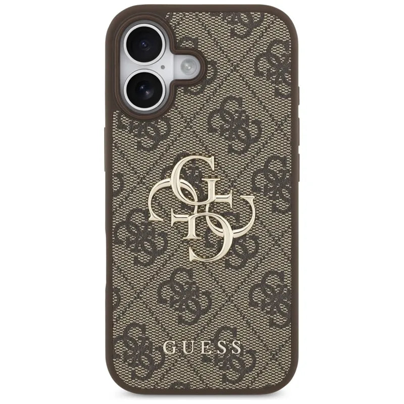 Guess 4G Big Logo – dėklas iPhone 17 (rudos spalvos)