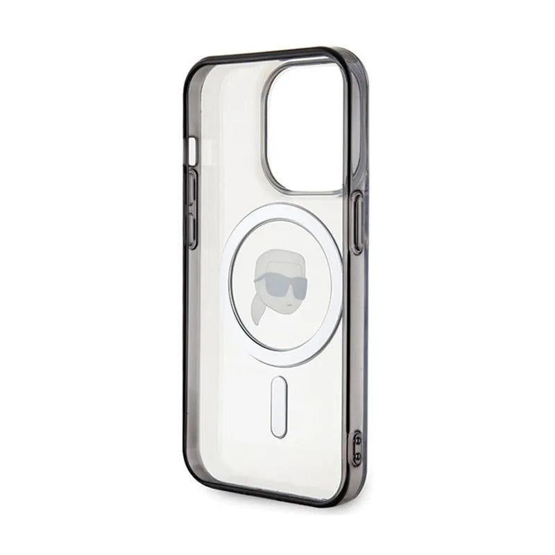Karl Lagerfeld IML Karl Head MagSafe – dėklas iPhone 15 Pro Max (skaidrus)