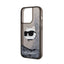 Karl Lagerfeld Liquid Glitter NFT Choupette Head – dėklas iPhone 14 Pro Max (juodas)
