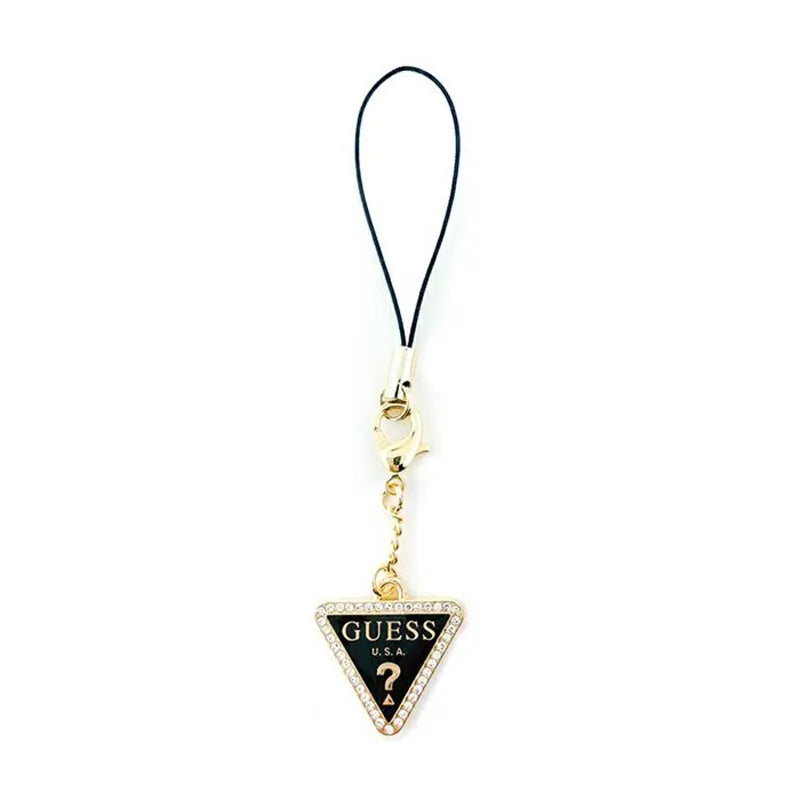 Guess Phone Strap Triangle Diamond Charm with Rhinestones - telefono pakabukas