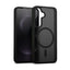 Crong Hybrid Matte Magnetic – MagSafe dėklas Samsung Galaxy S25 FE (juodas)