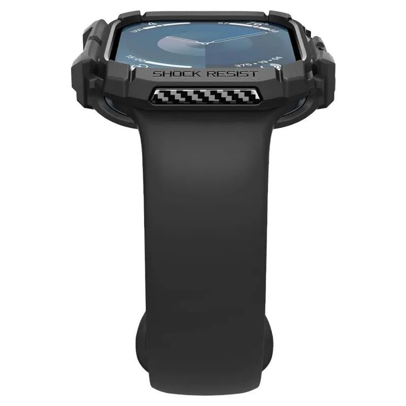 Spigen Rugged Armor – dėklas Apple Watch 10 42 mm (matinė juoda)