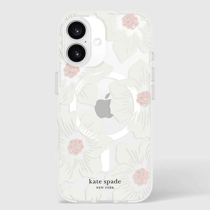 „Kate Spade New York“ apsauginis „MagSafe“ dėklas, skirtas „iPhone 16“ (Hollyhock Floral)