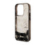 Guess Liquid Glitter Transculent 4G – dėklas iPhone 14 Pro (juodas)