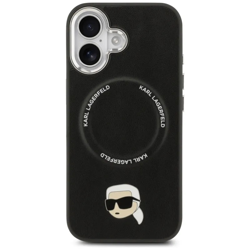 Karl Lagerfeld Karl Pin MagSafe – dėklas iPhone 17 (juodas)