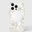 Case-Mate Floral Gems MagSafe – dėklas iPhone 16 Pro (auksinis)