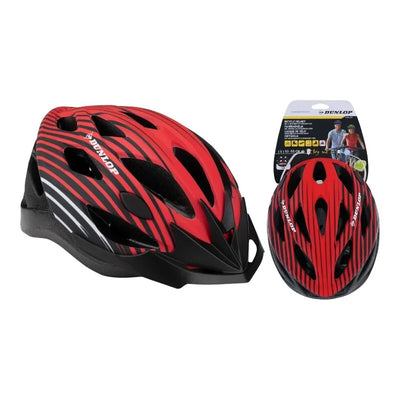 Dunlop – Reguliuojamas MTB dviračio šalmas, dydis M, 55-58 cm (raudonai juodas)