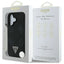 Guess Grained Hot Stamp Peony Triangle Logo MagSafe – Dėklas iPhone 16 (juodas)