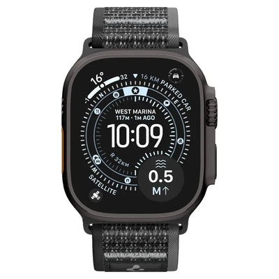 Spigen Athlex Air 2 – Apple Watch dirželis 44/45/46/49 mm (Active Black / Gray)