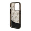 Guess Liquid Glitter Transculent 4G – dėklas iPhone 14 Pro (juodas)