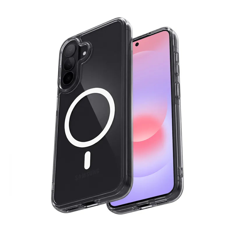 „Crong Hybrid Clear Magnetic“ – „MagSafe“ dėklas, skirtas „Samsung Galaxy A37 / A36“ (skaidrus)