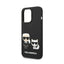 Karl Lagerfeld Liquid Silicone Karl & Choupette MagSafe – dėklas iPhone 14 Pro (juodas)