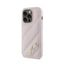 Karl Lagerfeld Diagonal Quilted Script – dėklas „iPhone 14 Pro Max“ telefonui (rožinis)