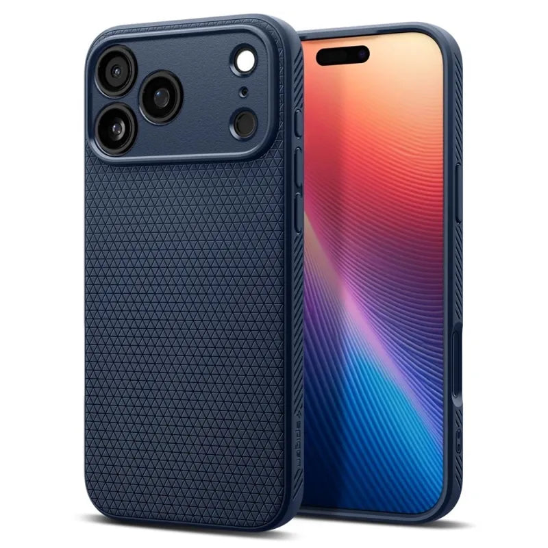 Spigen Liquid Air – dėklas iPhone 17 Pro Max (tamsiai mėlynas)