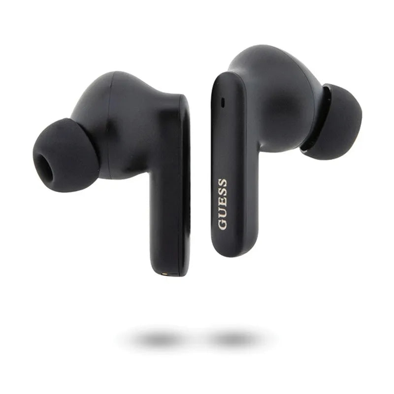 „Guess True Wireless Classic EST BT5.3“ – TWS ausinės + įkrovimo dėklas (juodos)