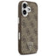 Guess 4G Triangle Logo MagSafe – Dėklas iPhone 17 (ruda)