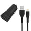 Energizer HardCase – automobilinis įkroviklis 2x USB-A 17 W 3,4 A + MFi sertifikuotas „Lightning“ laidas (juodas)