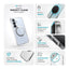 Speck Presidio Perfect-Clear Magnet – dėklas Samsung Galaxy S25 / S24 MagSafe (Skaidrus / Chromuotas paviršius / Serene Silver)