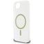 Guess IML Glitter Circle MagSafe – dėklas, skirtas iPhone 16e (skaidrus)