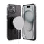 Crong Clear MAG Pro – iPhone 15 MagSafe dėklas (juodas)