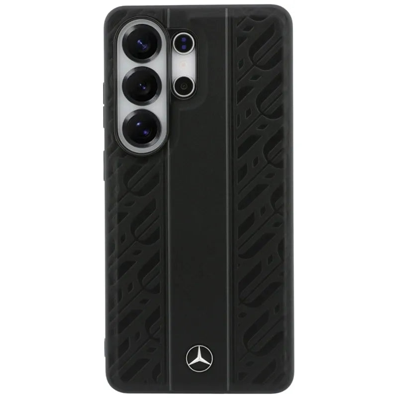 Mercedes Laurel Leaves Vertical Stripes MagSafe dėklas Samsung Galaxy S26 Ultra (juodas)