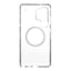 Speck Presidio Perfect-Clear Magnet – Samsung Galaxy S25 Ultra MagSafe dėklas (skaidrus / chromo apdaila / Serene Silver)
