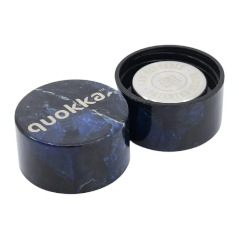 Quokka Solid – nerūdijančio plieno termogertuvė 510 ml (juodas marmuras)