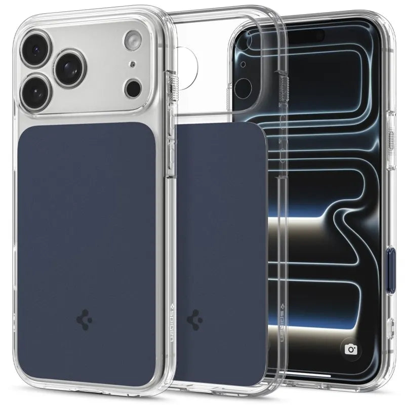 „Spigen Ultra Hybrid T Mag MagSafe“ – dėklas, skirtas „iPhone 18 Pro Max“ / „17 Pro Max“ (matinė mėlyna spalva)
