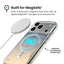 Speck Presidio Lux MagSafe - iPhone 17 Pro Max dėklas (Hyper Mirror Glitter / Silver Metallic)