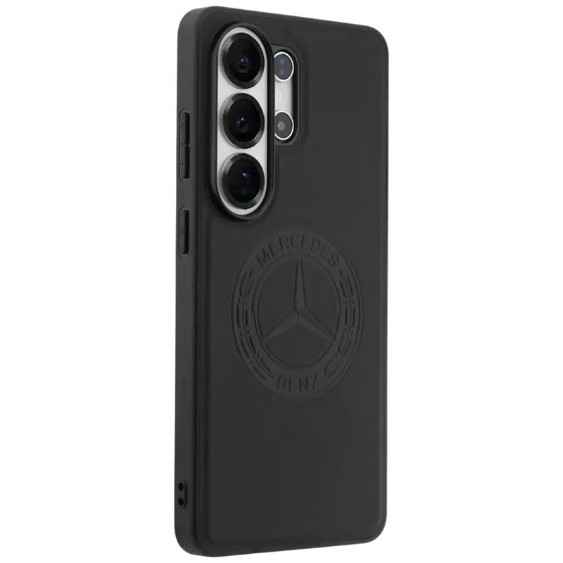 Mercedes Vintage Logo MagSafe – Samsung Galaxy S26 Ultra dėklas (juodas)
