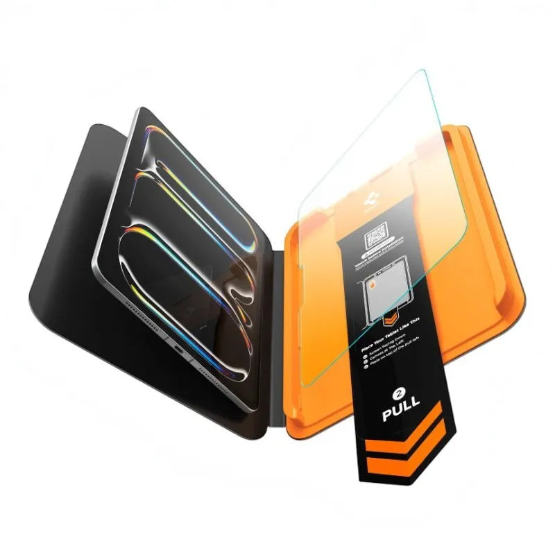 Spigen ALM Glas.tR T – grūdintas stiklas Apple iPad Pro 11" (2025 m. / 2024 m.) (skaidrus)