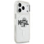 Karl Lagerfeld IML Glitter Karl & Choupette Sketch Logo MagSafe – Dėklas iPhone 17 Pro (skaidrus)