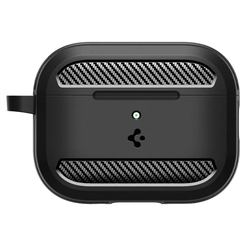 Spigen Rugged Armor – dėklas Apple AirPods Pro 3 (matinis juodas)